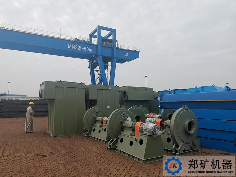 也門時產70噸水泥粉磨站安裝現場